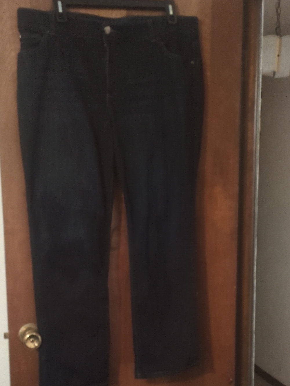 Lee Navy and Yellow Straight-Leg Jeans